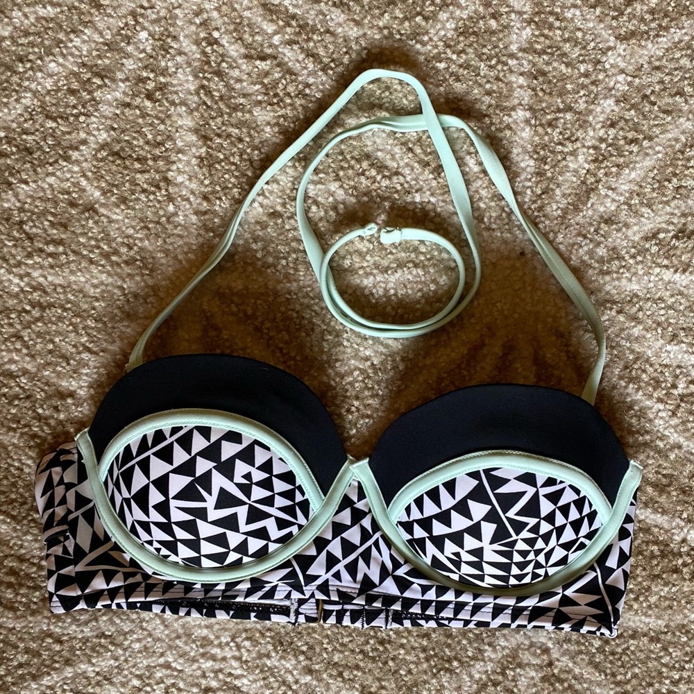 Geometric Bandeau Push-up Bikini